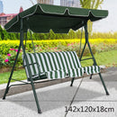 Grün/Beige Swing Top Cover Baldachin Ersatz Veranda Terrasse Outdoor Baldachin Schaukelstuhl Markise Schutz vor UV-Strahlen