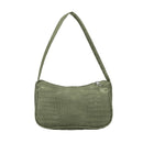 PUIMENTIUA, bolsos de mensajero Retro con patrón de cocodrilo para Mujer, bolsos de hombro informales con cremallera sólida para calle de cuero PU, Bolsa para Mujer