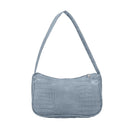 PUIMENTIUA, bolsos de mensajero Retro con patrón de cocodrilo para Mujer, bolsos de hombro informales con cremallera sólida para calle de cuero PU, Bolsa para Mujer