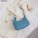 PUIMENTIUA, bolsos de mensajero Retro con patrón de cocodrilo para Mujer, bolsos de hombro informales con cremallera sólida para calle de cuero PU, Bolsa para Mujer