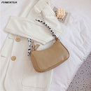 PUIMENTIUA, bolsos de mensajero Retro con patrón de cocodrilo para Mujer, bolsos de hombro informales con cremallera sólida para calle de cuero PU, Bolsa para Mujer