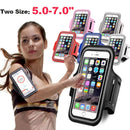 Estuche para brazalete con soporte para teléfono para deportes al aire libre de 5 - 7 pulgadas para Samsung Gym Running Phone Bag Estuche para brazalete para iPhone 12 Pro Max 11 x 7+