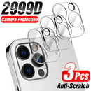 3Pcs Full Cover Kameraobjektiv Schutzglas für iPhone 12 11 Pro Max XS gehärtetes Glas für iPhone X XR 8 7 Plus Back Lens Glass