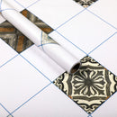 Selbstklebende Bodentapete Badezimmer wasserdichte Aufkleber 3D-Tapete Bodenfliesen Schlafzimmer Küchenboden rutschfeste Wandaufkleber