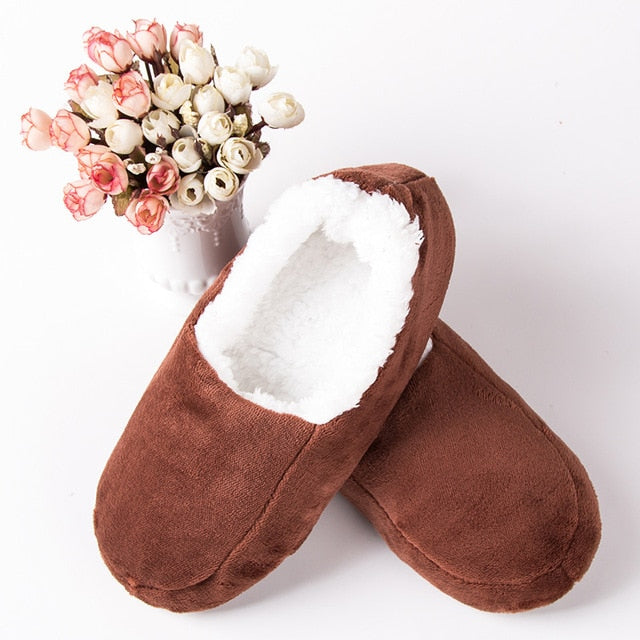 House slippers Male Big size 48 Winter Slippers for Men Suede plush floor Shoes Lazy shoes soft warm Socks slippers