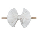 Nueva diadema con lazo elástico para niñas, lazos para el cabello a la moda, bandas para el cabello de nailon con nudo, accesorios para el cabello para niños recién nacidos y niños