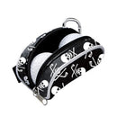Mini Golf Ball Tasche Tees Halter Totenkopf Design PU Leder Golf Hüfttasche Aufbewahrungstasche Container Reißverschluss Karabiner
