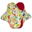 wiederverwendbare Stoffbinden für die Periode, rote Microfleece-Innenbinde mit Flügeln, Damenbinden für Tag und Nacht in 4 Größen