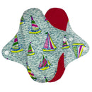 wiederverwendbare Stoffbinden für die Periode, rote Microfleece-Innenbinde mit Flügeln, Damenbinden für Tag und Nacht in 4 Größen