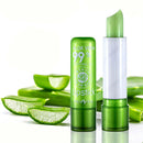 1PC Feuchtigkeits-Lippenbalsam Langanhaltender natürlicher Aloe Vera Lippenstift Farbe Stimmungswechsel Langanhaltender feuchtigkeitsspendender Lippenstift Anti-Aging