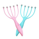 Masajeador de cabeza superventas Bola de cinco dedos Masajeador de plástico para el cuero cabelludo Aliviar la presión Masajeador de picazón para la piel de la cabeza