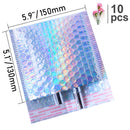 10 Uds 15x20 + 4cm sobre de burbujas de oro rosa/sobre de burbujas de papel de aluminio de oro rosa para embalaje de regalo y bolsa de recuerdo de boda y sobres de correo