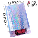 10 Uds 15x20 + 4cm sobre de burbujas de oro rosa/sobre de burbujas de papel de aluminio de oro rosa para embalaje de regalo y bolsa de recuerdo de boda y sobres de correo