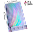 10 Uds 15x20 + 4cm sobre de burbujas de oro rosa/sobre de burbujas de papel de aluminio de oro rosa para embalaje de regalo y bolsa de recuerdo de boda y sobres de correo