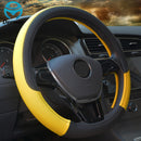 9-Farben-Sport-Auto-Lenkradabdeckungen Anti-Rutsch-Leder-Auto-Lenkradabdeckung Car-Styling Anti-Catch-Halter Protor