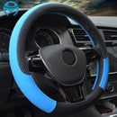 9-Farben-Sport-Auto-Lenkradabdeckungen Anti-Rutsch-Leder-Auto-Lenkradabdeckung Car-Styling Anti-Catch-Halter Protor