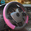 9-Farben-Sport-Auto-Lenkradabdeckungen Anti-Rutsch-Leder-Auto-Lenkradabdeckung Car-Styling Anti-Catch-Halter Protor