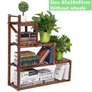 Dropshipping VIP Link Bücherregal aus Eisen mit 6 Ebenen, Pflanzenregal, Blumenständer, Ausstellungsregal, 60 x 23 x 125 cm