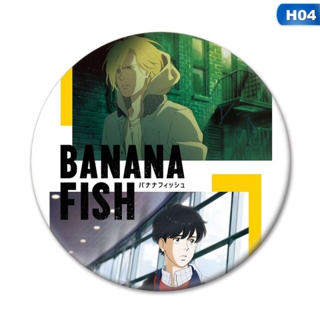 Nueva Manga Anime BANANA FISH Okumura Eiji Cosplay insignia broche pines colección de dibujos animados insignias para mochilas