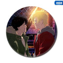 Neue Manga Anime BANANA FISH Okumura Eiji Cosplay Abzeichen Brosche Pins Cartoon Sammlung Abzeichen für Rucksäcke