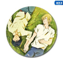 Neue Manga Anime BANANA FISH Okumura Eiji Cosplay Abzeichen Brosche Pins Cartoon Sammlung Abzeichen für Rucksäcke
