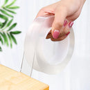 Doppelseitiges wiederverwendbares Klebeband für das Gesicht Super Strong Traceless Nano Glue Gadget cinta magica doble cara Transparent