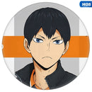 Anime Haikyu!! Brosche Metall Volleyball Junge Abzeichen Cosplay Rucksack Kleidung Zubehör