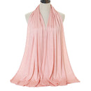 Bufanda Hijab de Jersey de algodón Modal, chal largo musulmán, turbante suave liso, envolturas para la cabeza para mujer, diadema africana, 170x60cm
