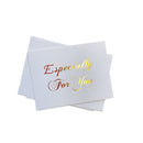 40Pcs/lot Mini thank you Card gold simple design Scrapbooking party invitation Greeting Card Birthday Gift Message Cards