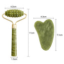 Jade-Roller-Massagegerät für Gesichtsroller Gua Sha Jade-Stein-Gesichtsmassagegerät Beauty Thin Face Lift Anti-Falten-Gesichtspflege-Tools