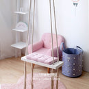 JOYLOVE INS Nordic-Style Indoor Swing Glider Decoración de la habitación de los niños Techo Columpio Columpio Mecedora