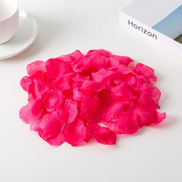 1000 Stücke Gefälschte Rosenblätter DIY Party Dekorationen Künstliche Blumen Romantische Hochzeit Ehe Zubehör Für Valentinstag Geschenke
