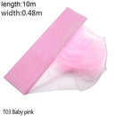 5/10 m Tüll-Hochzeits-Organza-Rolle, transparenter Kristall-Organza-Stoff für Hochzeitsdekoration, Mariage-Garn, Geburtstag, Event, Partyzubehör