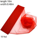 5/10 m Tüll-Hochzeits-Organza-Rolle, transparenter Kristall-Organza-Stoff für Hochzeitsdekoration, Mariage-Garn, Geburtstag, Event, Partyzubehör