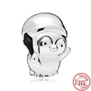 100% 925 Sterling Silber Feder Stammbaum Schneeflocken Junge baumeln Perlen passend für Original Pandora Charms Armbänder DIY Damen Schmuck