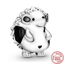 100% 925 Sterling Silber Feder Stammbaum Schneeflocken Junge baumeln Perlen passend für Original Pandora Charms Armbänder DIY Damen Schmuck