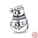 100% 925 Sterling Silber Feder Stammbaum Schneeflocken Junge baumeln Perlen passend für Original Pandora Charms Armbänder DIY Damen Schmuck