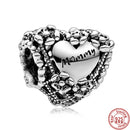 100% 925 Sterling Silber Feder Stammbaum Schneeflocken Junge baumeln Perlen passend für Original Pandora Charms Armbänder DIY Damen Schmuck
