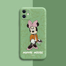 Funda de silicona DISNEY 2021 Minnie para IPhone 11 Pro Xs Max iPhone SE 2020 6 6S 7 8 Plus, funda completa oficial de silicona líquida 360