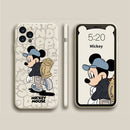 Funda de silicona DISNEY 2021 Minnie para IPhone 11 Pro Xs Max iPhone SE 2020 6 6S 7 8 Plus, funda completa oficial de silicona líquida 360