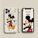 Funda de silicona DISNEY 2021 Minnie para IPhone 11 Pro Xs Max iPhone SE 2020 6 6S 7 8 Plus, funda completa oficial de silicona líquida 360