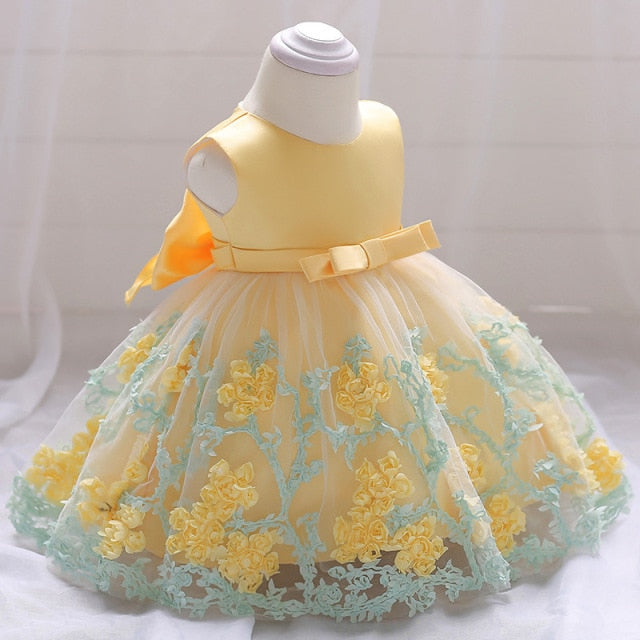 Dress for Girl Baby Party Girl Baby Clothing Toddler Clothes Infant Christening Gown First 1st Birthday Dress