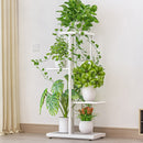 4 Tier 5 Topfpflanzenständer Mehrere Blumentopfhalter Regale Pflanzgefäß Rack Storage Organizer Display für Indoor Garden Balkon