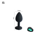 Silicone Heart Anal Plug Sex Toys Prostate Massager Anus Toys For Women Man Couple Gay Removable Jewel Decoration Butt Plug