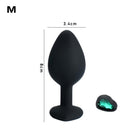 Silicone Heart Anal Plug Sex Toys Prostate Massager Anus Toys For Women Man Couple Gay Removable Jewel Decoration Butt Plug