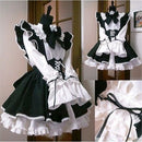 Traje de sirvienta para mujer, vestido de Lolita bonito, delantal blanco y negro de Anime, vestido de sirvienta Cosplay, uniforme de hombre, disfraz de café, Mucama