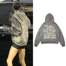 Kanye West Pullover Fleece Hoodies Kendall Jenner Print Sweatshirt Stranger Things Foaming Printing Hoodies Streetwear Herren