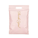 50 Stück/Lot Posttaschen Bedruckte Poly-Mailer-Verpackungsumschläge mit selbstversiegelnden Kurier-Aufbewahrungstaschen Kleidungs-Versandtaschen mit Griff