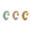 2020 neue Art und Weise Perlen-Ohr-Manschette Böhmen stapelbare C-förmige CZ Strass Kleine Earcuffs Ohrclips für Frauen Hochzeit Schmuck