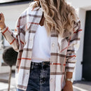Hemden Für Frauen Plaid Langarm Button Up Shirt Kragen Tops Und Bluse 2021 Herbst Frühling Mode Lose Beiläufig Schwarz Weiß